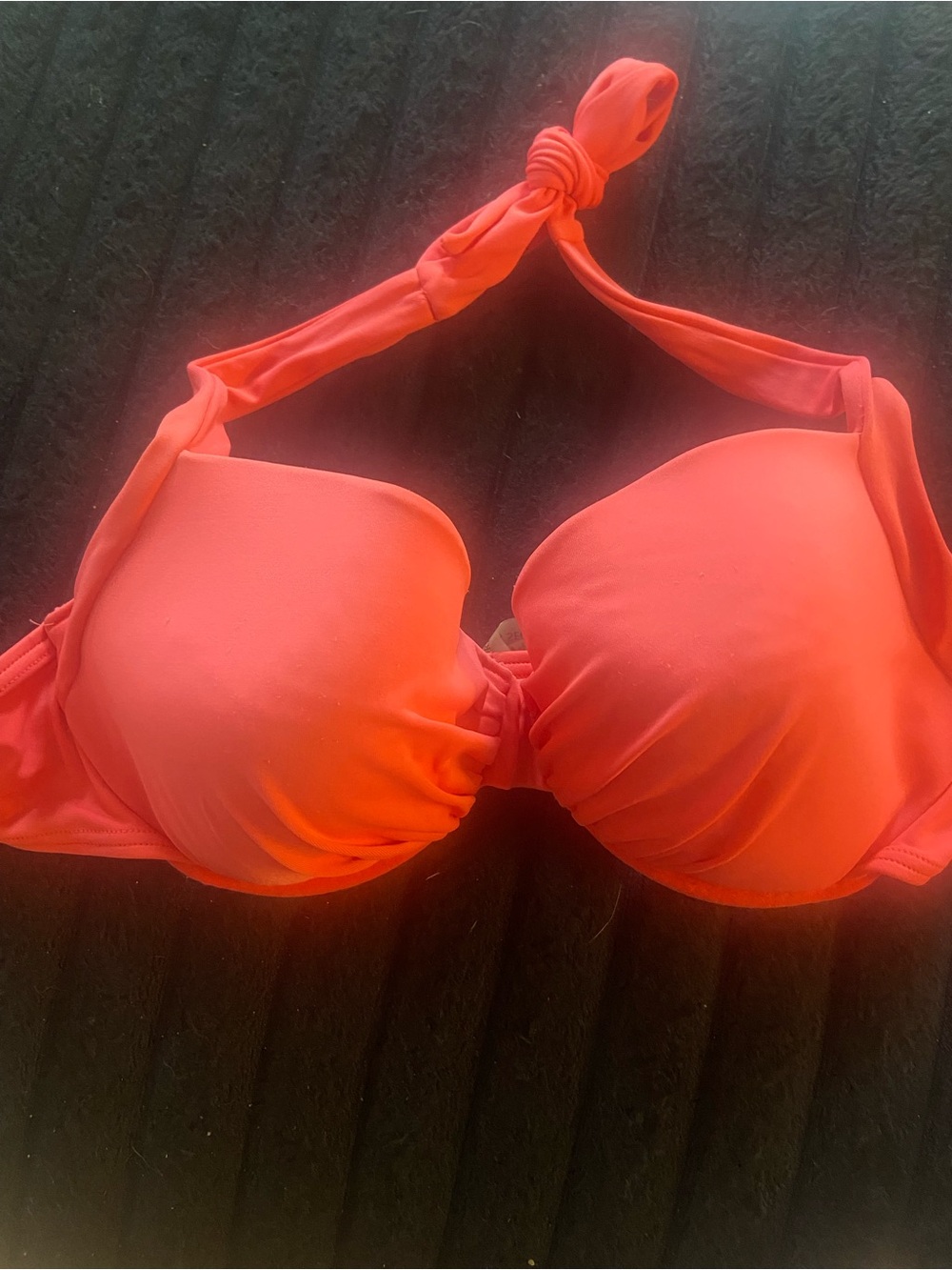 Victoria's Secret Neon Coral Bikini Top